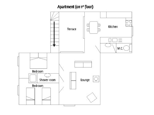 La Cachette - Floor plan