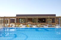 new pool area and restaurant