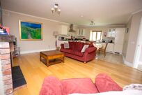 Kitchen dining room and living room   at Decoy Country Cottages