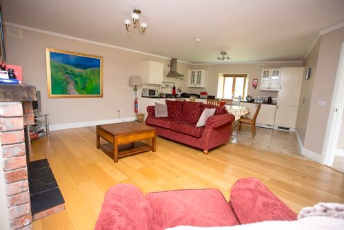Kitchen dining room and living room   at Decoy Country Cottages