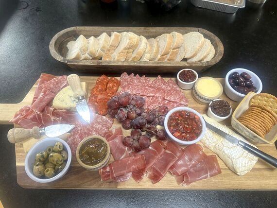 Cheese and Meat Board available at Decoy Country Cottages
