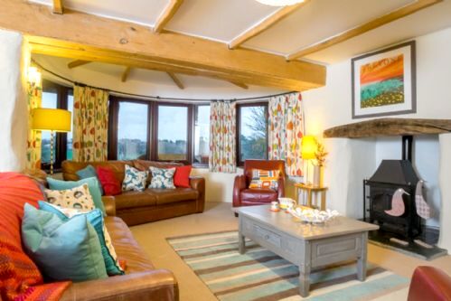 Lounge wih log burner